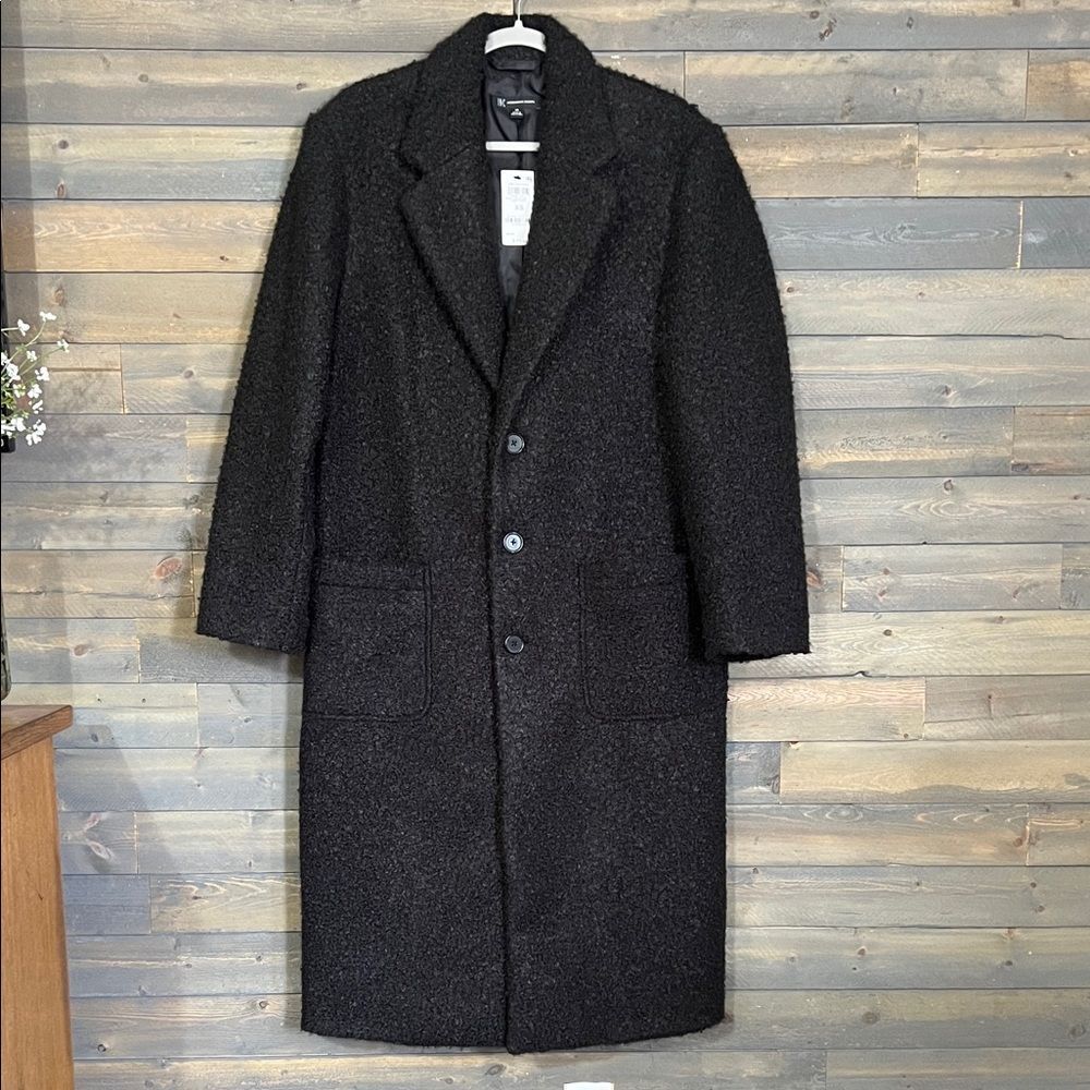 New INC International Concepts Men’s Bouclé / Textured Topcoat – XS